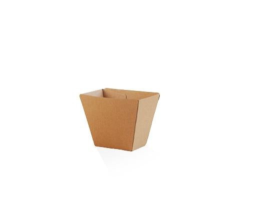 Chip Cup / Brown Corrugated Kraft / Plain - PCC2 CTN 500