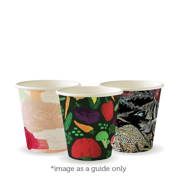 6oz Art Series 80mm Single Wall Biocup - BC-6-ART SERIES CTN 1000