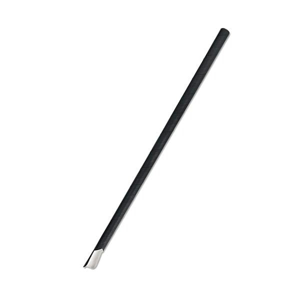 Black Paper Spoon Straw - PSSALLBLACK CTN 2500