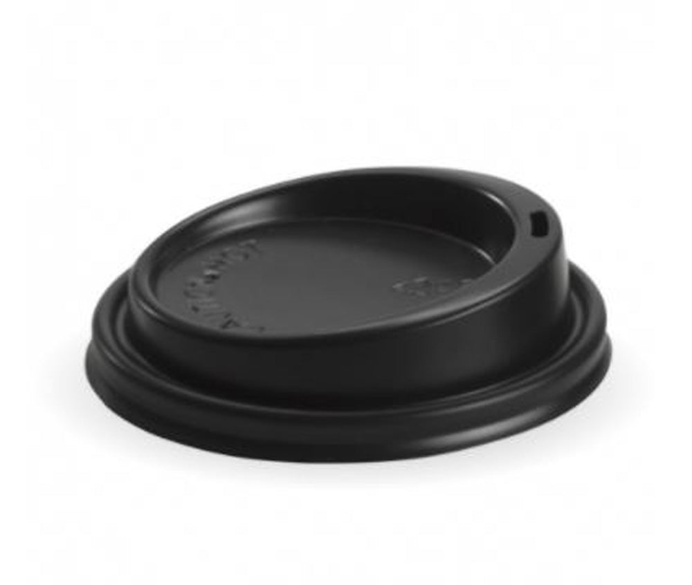 Biopak BCL-12.16.20B - 90mm Black Large Lid CTN 1000