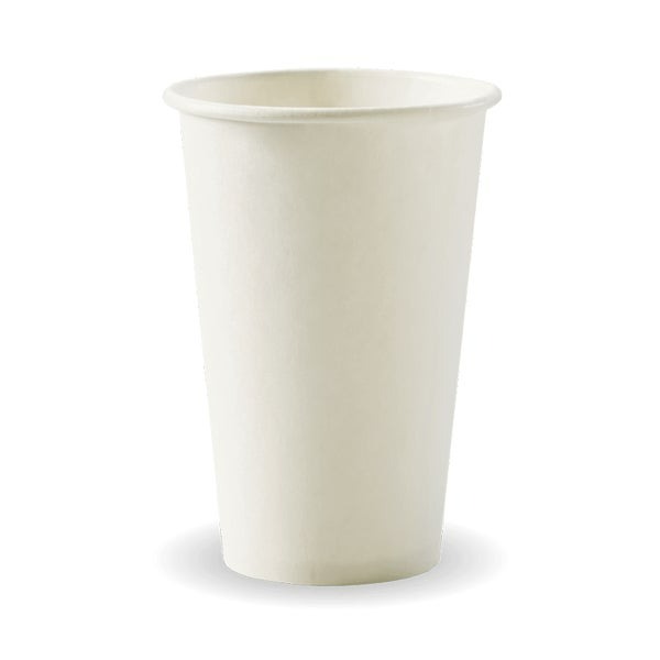 Generic 12ozA (80mm) White Single Wall Cups CTN 1000