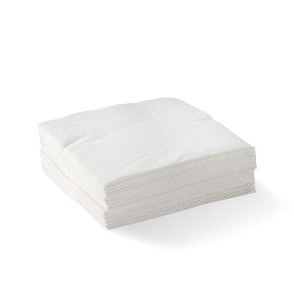2 Ply Cocktail Napkins - White - L-B/CNCE-W CTN 2000
