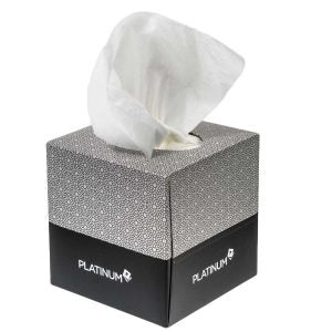 Caprice Platinum 3/Ply Cube Facial Tissues - 90 Sheets CTN 24