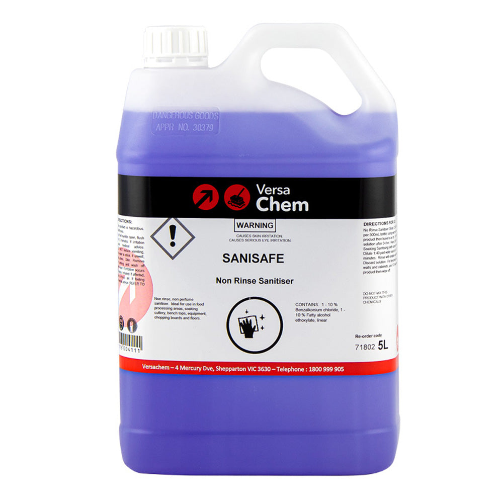 Versachem BLACK Sanisafe Sanitiser DRUM 5L