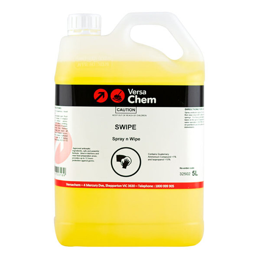 Versachem BLACK Swipe Sanitising Spray N Wipe DRUM 5L