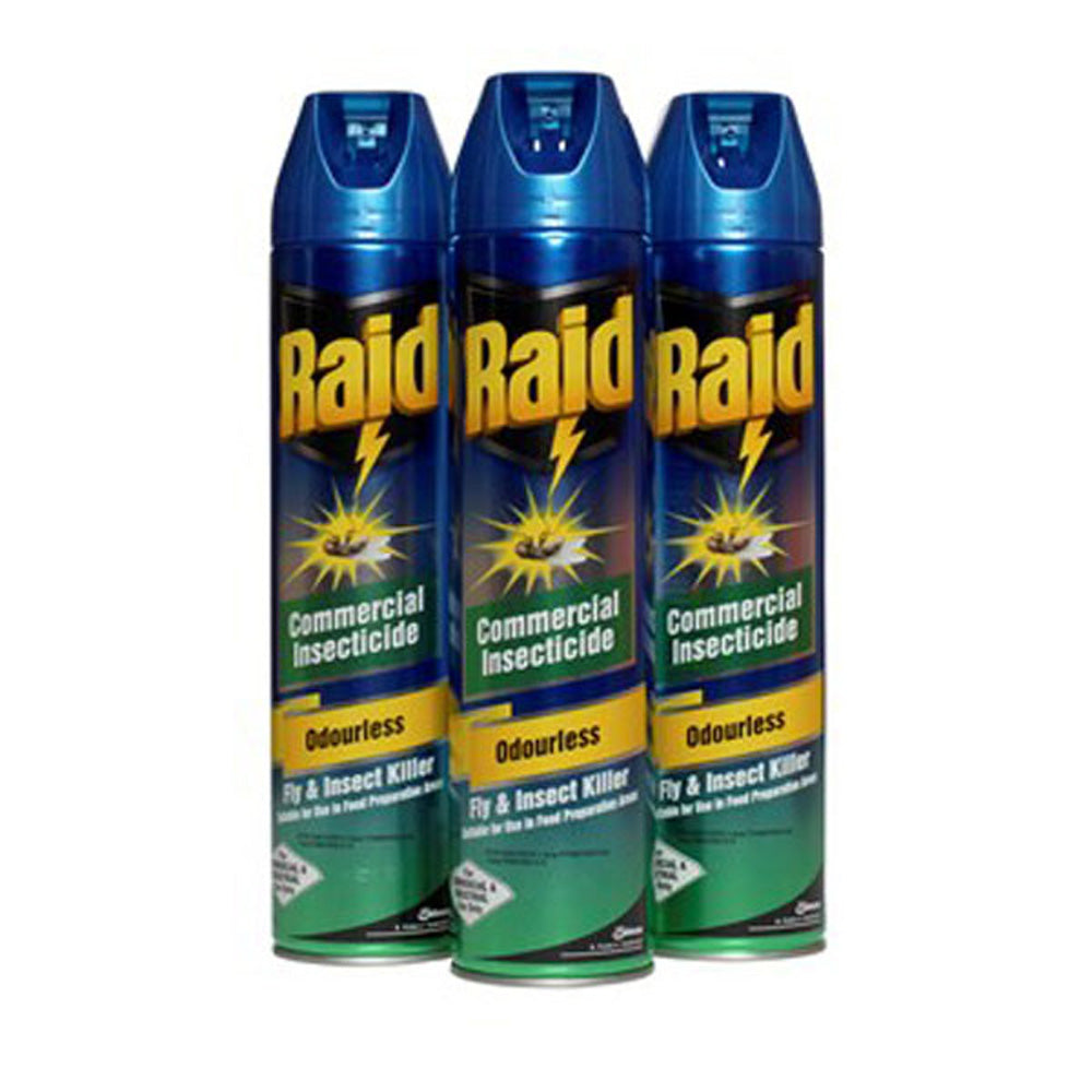 RAID Odourless New Fly Spray - 400gm (FIK) CTN 12