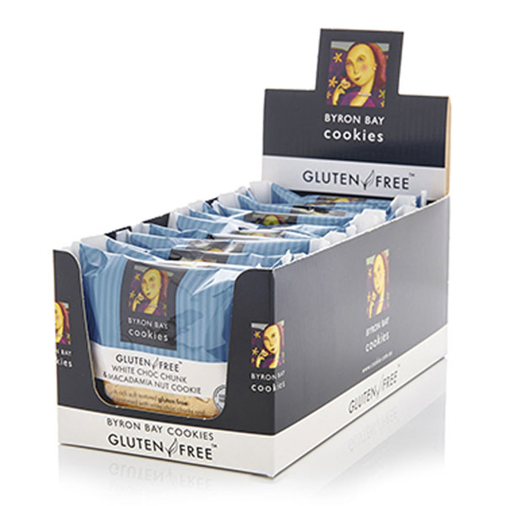 G/FREE Byron Bay White Chocolate Chunk & Macadamia Cookies DOZEN 1