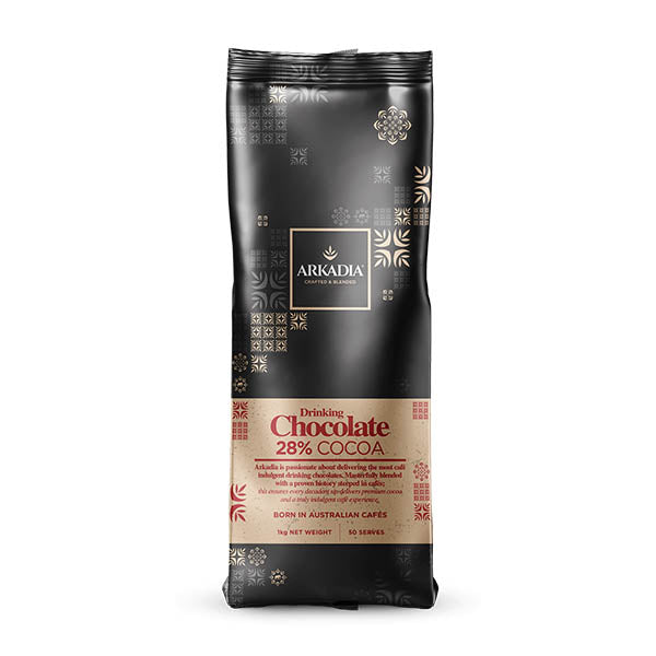 Arkadia 28% Cocoa Drinking Chocolate 1kg PKT 1