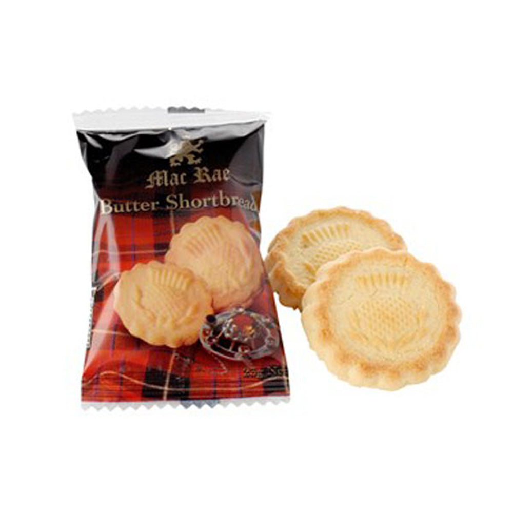 Mac's Shortbread - Tartan Wrap Biscuit Portions CTN 100