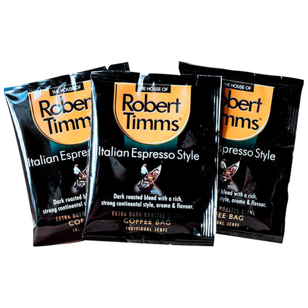 Robert Timms Italian Espresso Coffee Bags - 10077 CTN 100