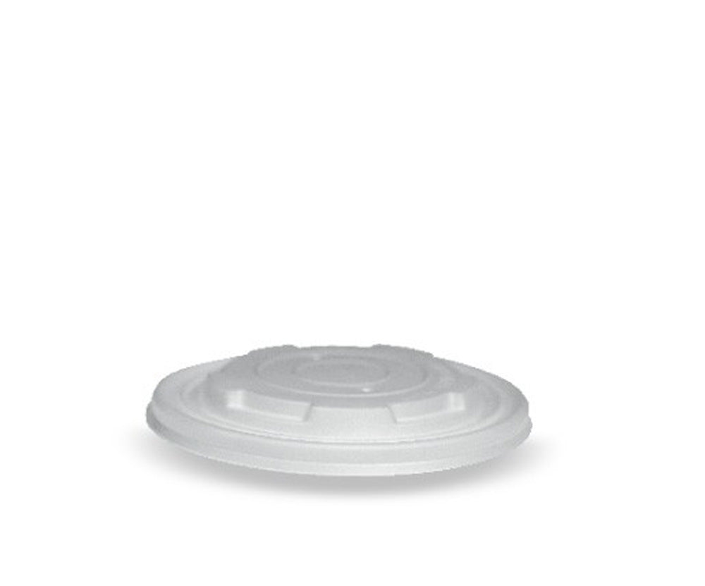 BSCL-12PLA - PLA Flat Lid/12,16 & 24oz Bowl - No Hole (FL115PLA) SLV 50