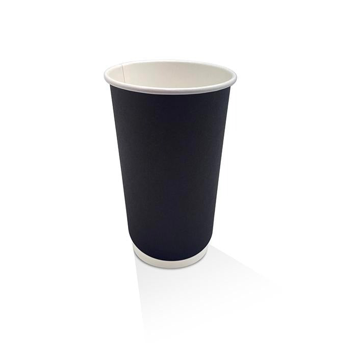 Generic 16oz Double Wall Black Cups CTN 500