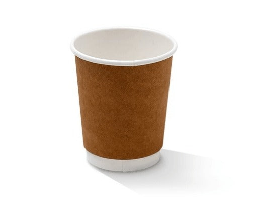 Generic 8ozB 90mm Double Wall Kraft Cups CTN 500