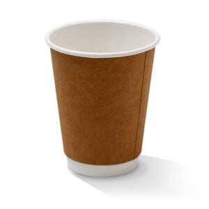 Generic 12ozXL 90mm Double Wall Kraft Cups CTN 500