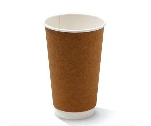 Generic 16oz Double Wall Kraft Cups CTN 500