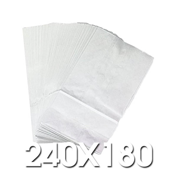 2 Long White Paper Bags 240 x 180 PKT 1000
