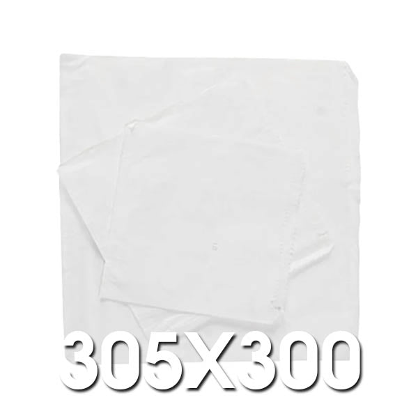 6 Square White Paper Bags 305 x 300 PKT 500