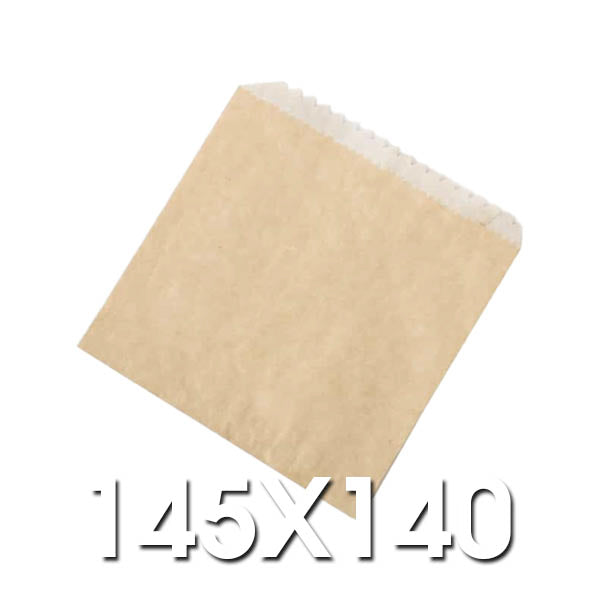 1/2 Square G.P. LINED Paper Bags 145 x 140 PKT 500