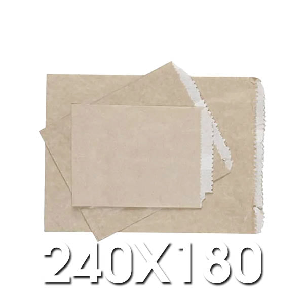 2 Long G.P LINED Paper Bags 240 x 180 PKT 500