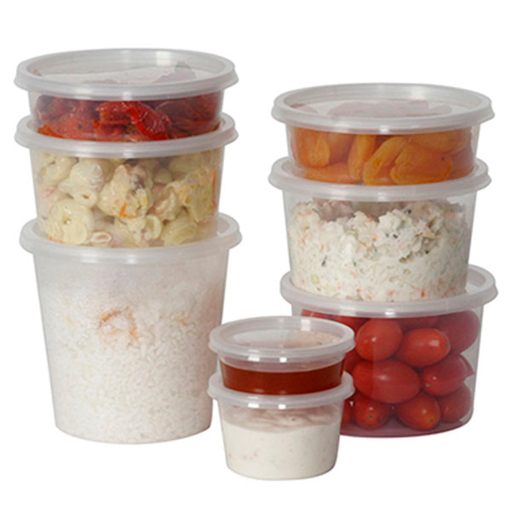 Genfac 150ml Round Containers SLV 50