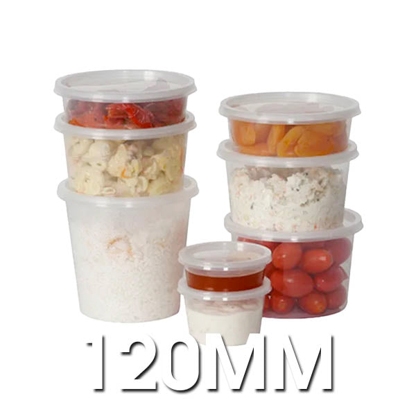 Genfac - Round Plastic T/Away Lids - 120mm CTN 500