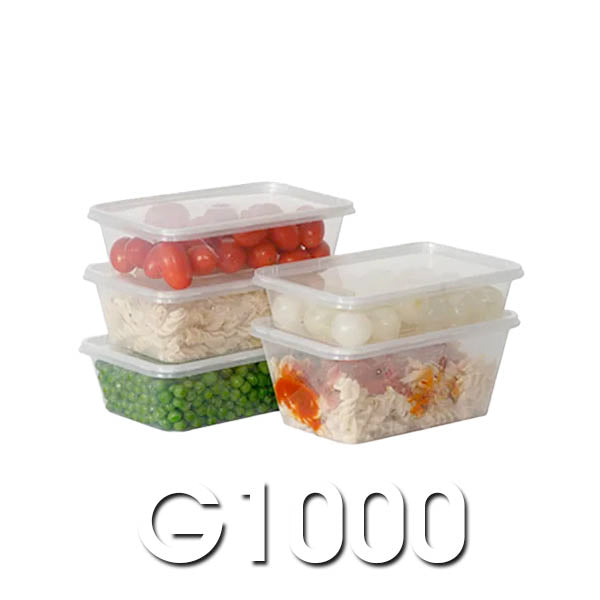 Genfac - G1000 Rectangular Containers CTN 500