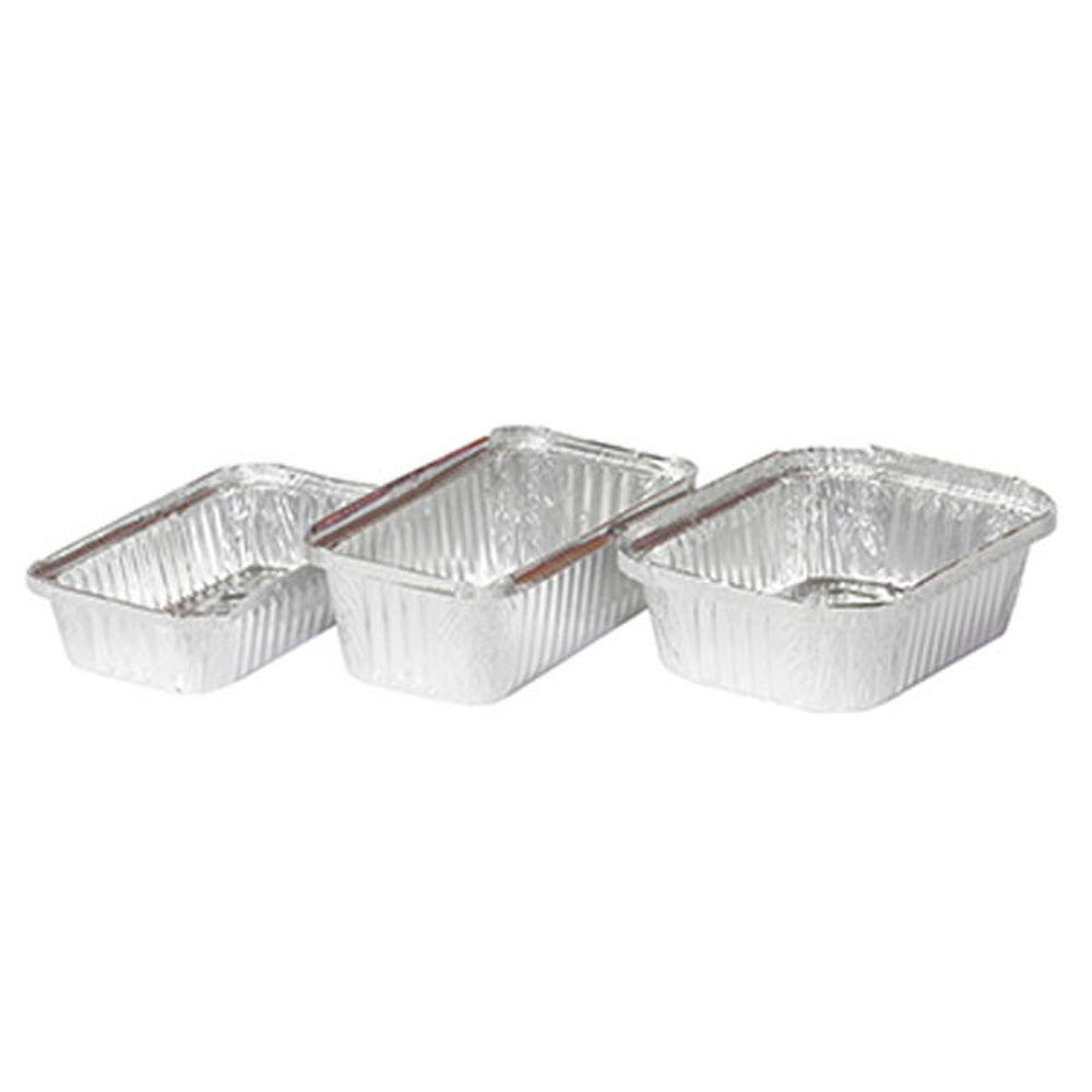 448 - Large Rectangular Foil Takeaway Container SLV 100