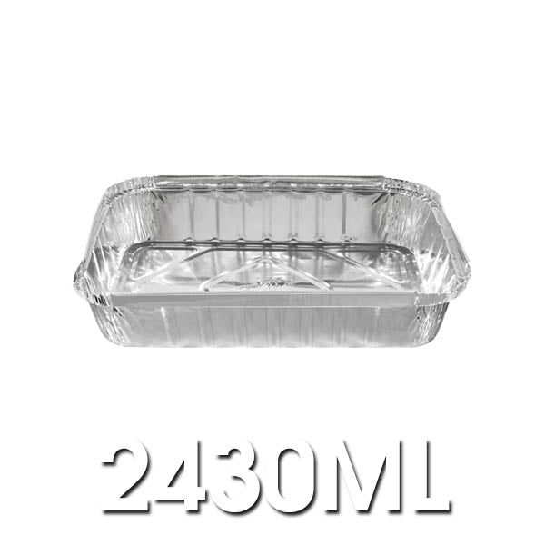 460 - Large Rectangular Foil Container - 2430ml CTN 100