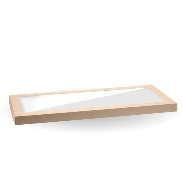Large Biopak Catering Tray Lid - 558 x 252 x 80mm (BB-CBWL-L) CTN 50