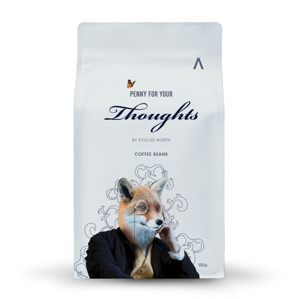 Penny For Your Thoughts Whole Roast Coffee - 500gm Retail Bag