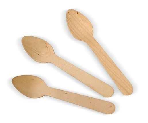 Wooden Teaspoons PKT 100