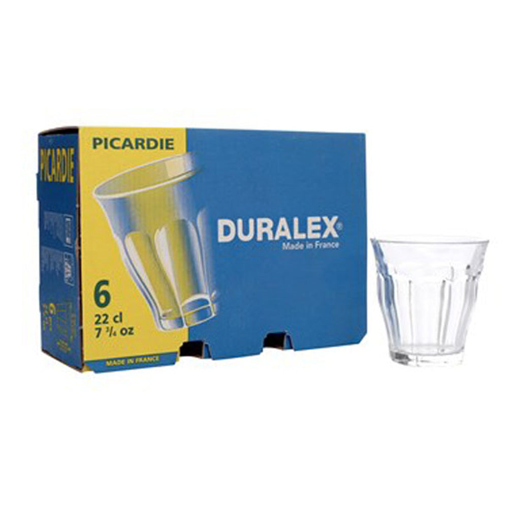 Duralex Picardie Glass - 22cl/220ml PKT 6