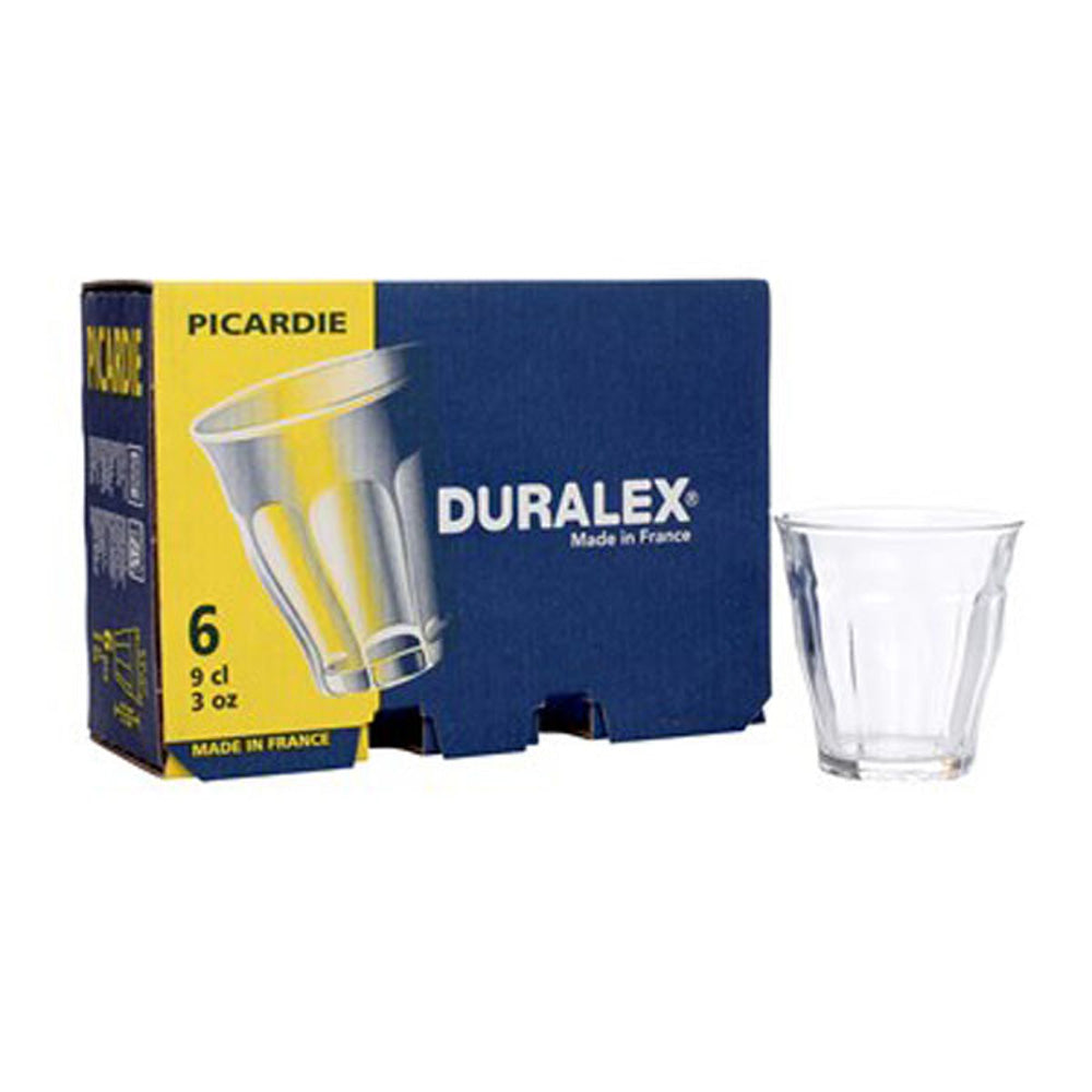 Duralex Picardie Glass - 9cl/90ml PKT 6