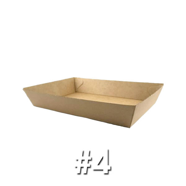 Enviro Food Tray #4 (225X152X45mm) ABT4 CTN 250
