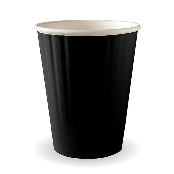 Biopak Double Wall Cup Black 12oz - BC-12DWB SLEEVE 40