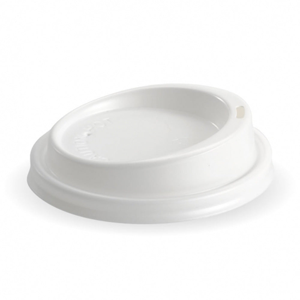 Biopak Compostable Lid White 8oz BCL-8PLA-C CTN 1000