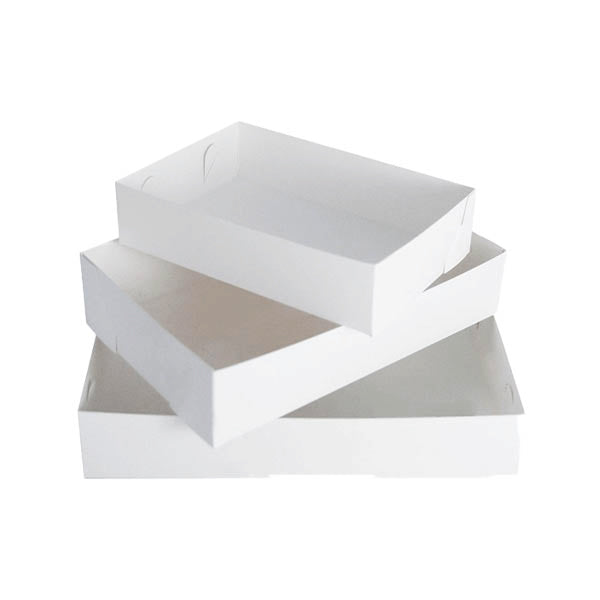 No 25 Cake Tray 294x204x55mm Milkboard PACK 200