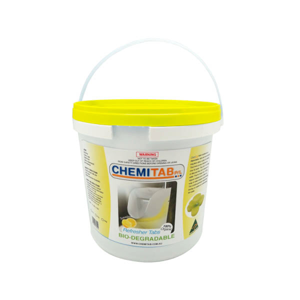 Refresher Tabs Lemon Urinal Deodorant Blocks BKT 4kg