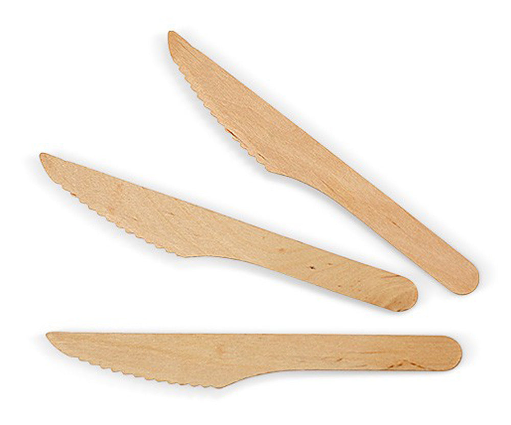 Wooden Disposable Knife PACK 100
