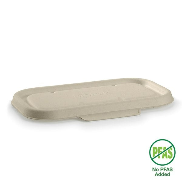 Biocane Lid to suit 750ml & 1000ml Takeaway Bases - Natural - B-LBL-N CTN 500