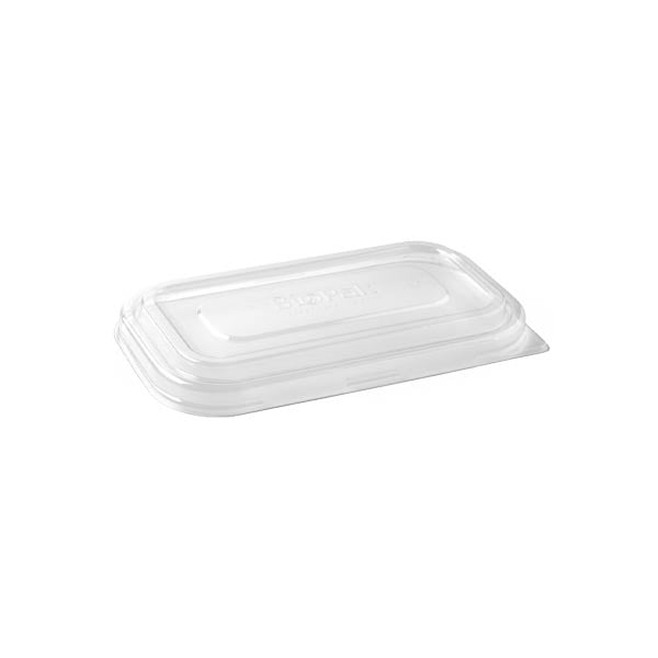 PET Lid to suit 750ml & 1000ml Takeaway Bases - B-LBL-RPET(D) CTN 500