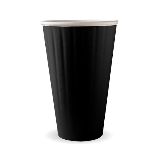Biopak Double Wall Cup Black 16oz - BC-16DWB SLEEVE 40