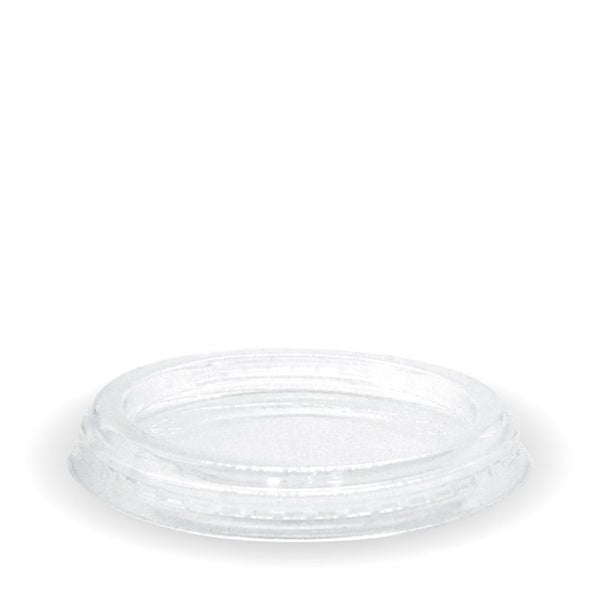 C-76F Biocup Flat Clear Lid - 60-280ml SLEEVE 50