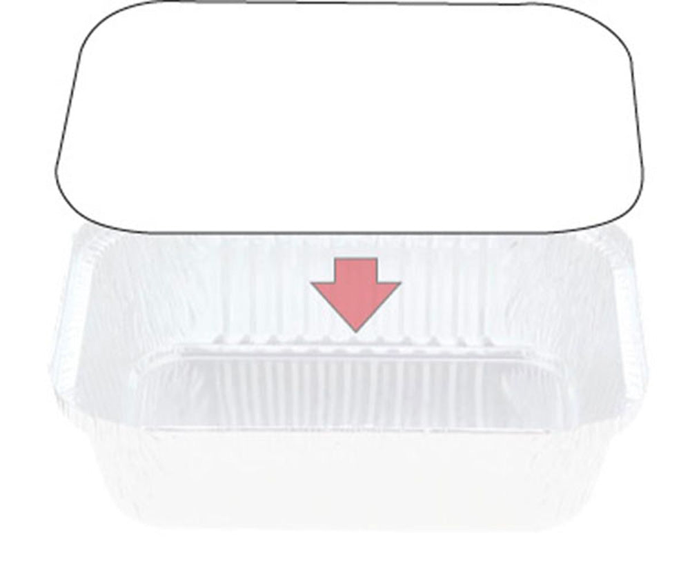 Foil Board Lids to suit 448 Container. LI448PP PKT 400