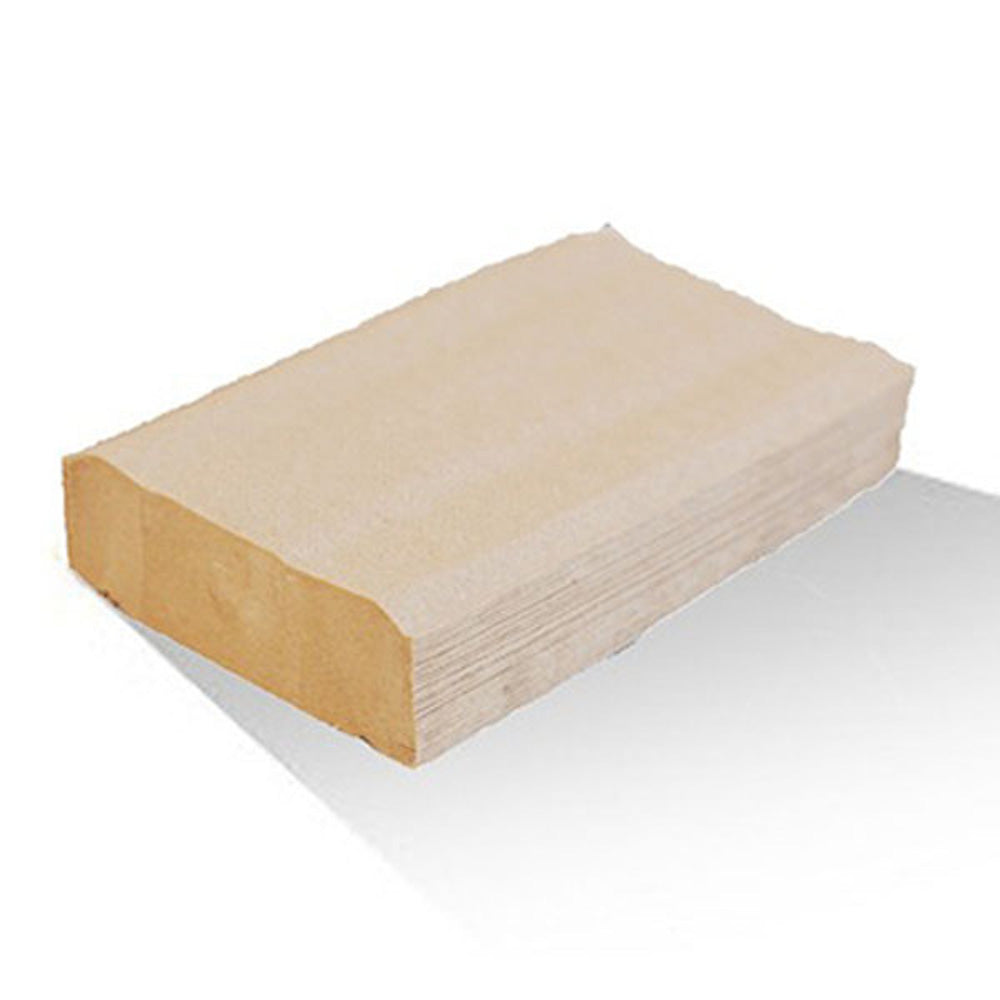 Bio Recycled Brown 1Ply Dispenser Napkin BND24/L-CDN-N CTN 5000